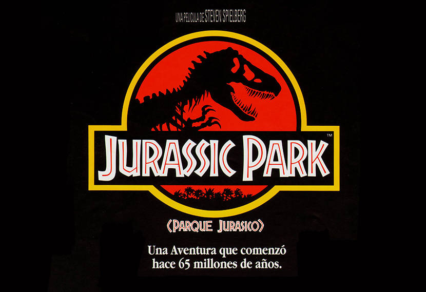 Movie Poster Jurassic Park 1993 para crítica Las Crónicas de Deckard