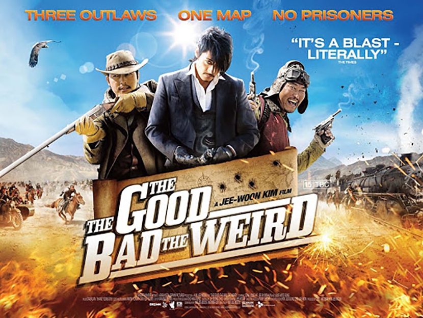 Poster El bueno el malo y el raro (The Good, the Bad and the Weird) crítica las Cronicas de Deckard