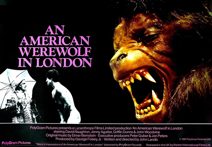 Poster Un hombre lobo americano en Londres, crítica LAs Crónicas de Deckard